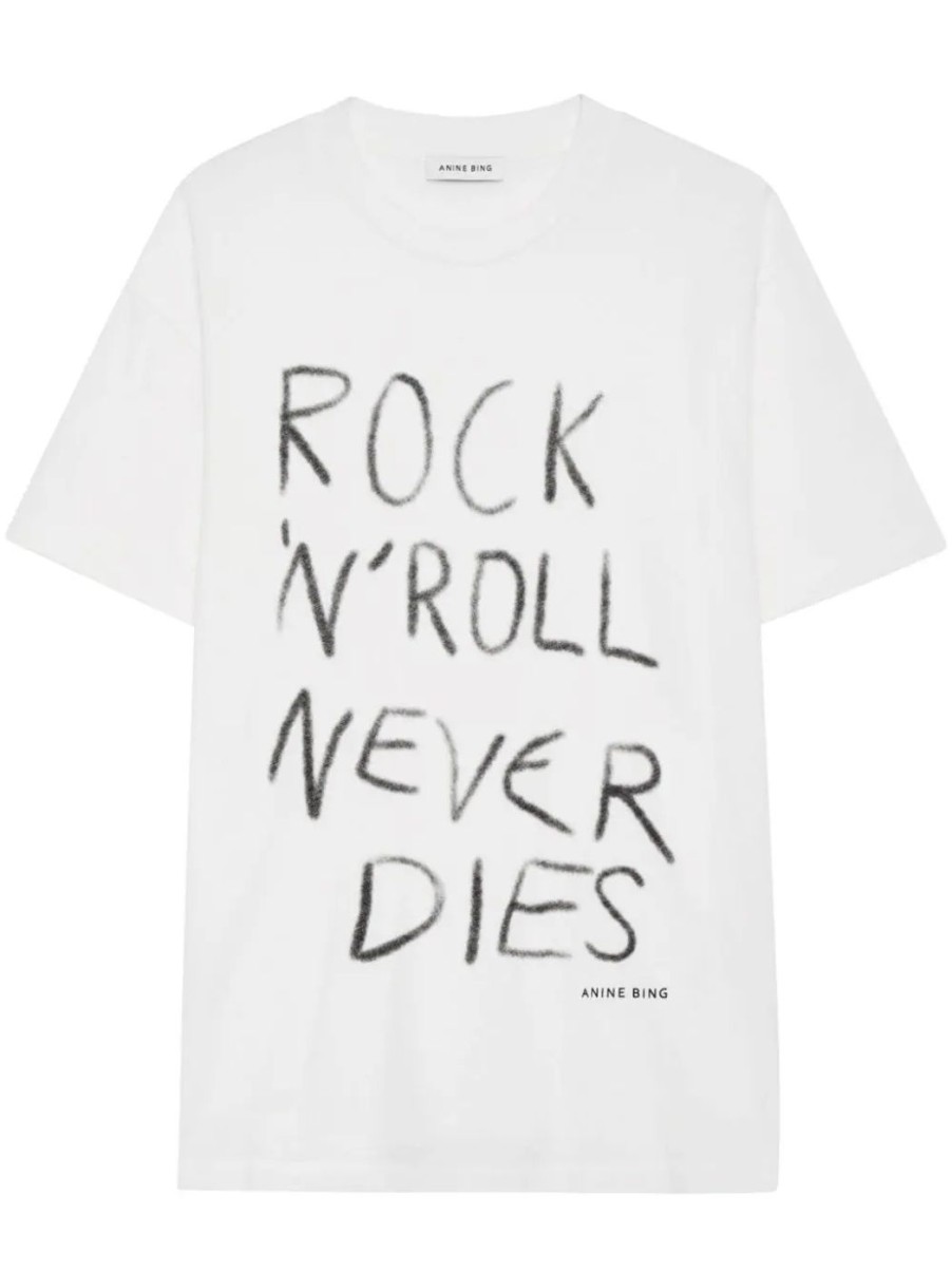 Damen ANINE BING T-Shirts | Walker Rock N Roll T-Shirt