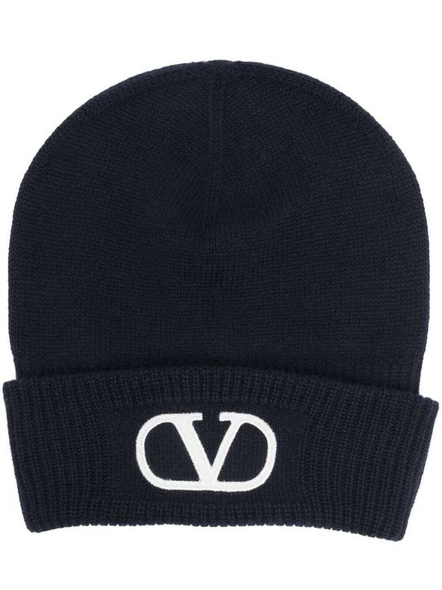 Damen VALENTINO GARAVANI Mutzen & Hute | Beanie Mit V-Logo