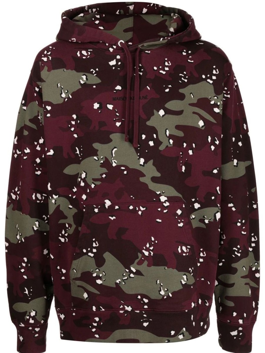 Herren Maison Kitsune Sweatshirts & Hoodies | Camo Fox Hoodie