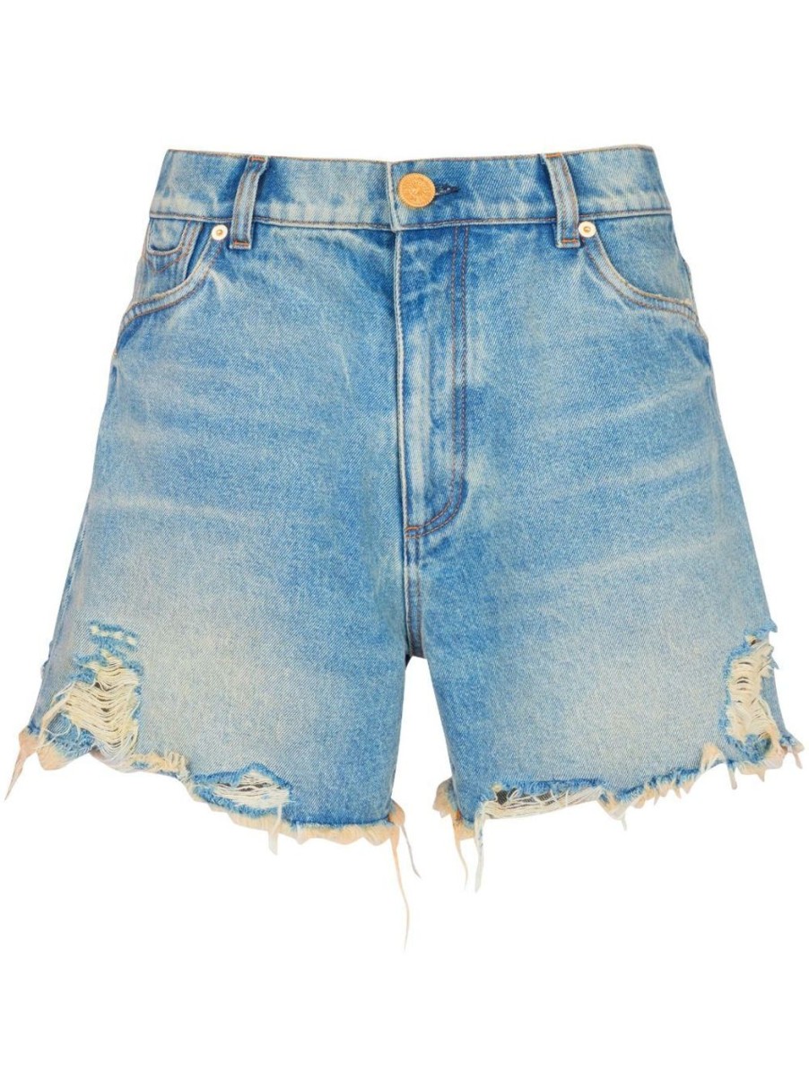 Damen BALMAIN Denim | Denim Shorts