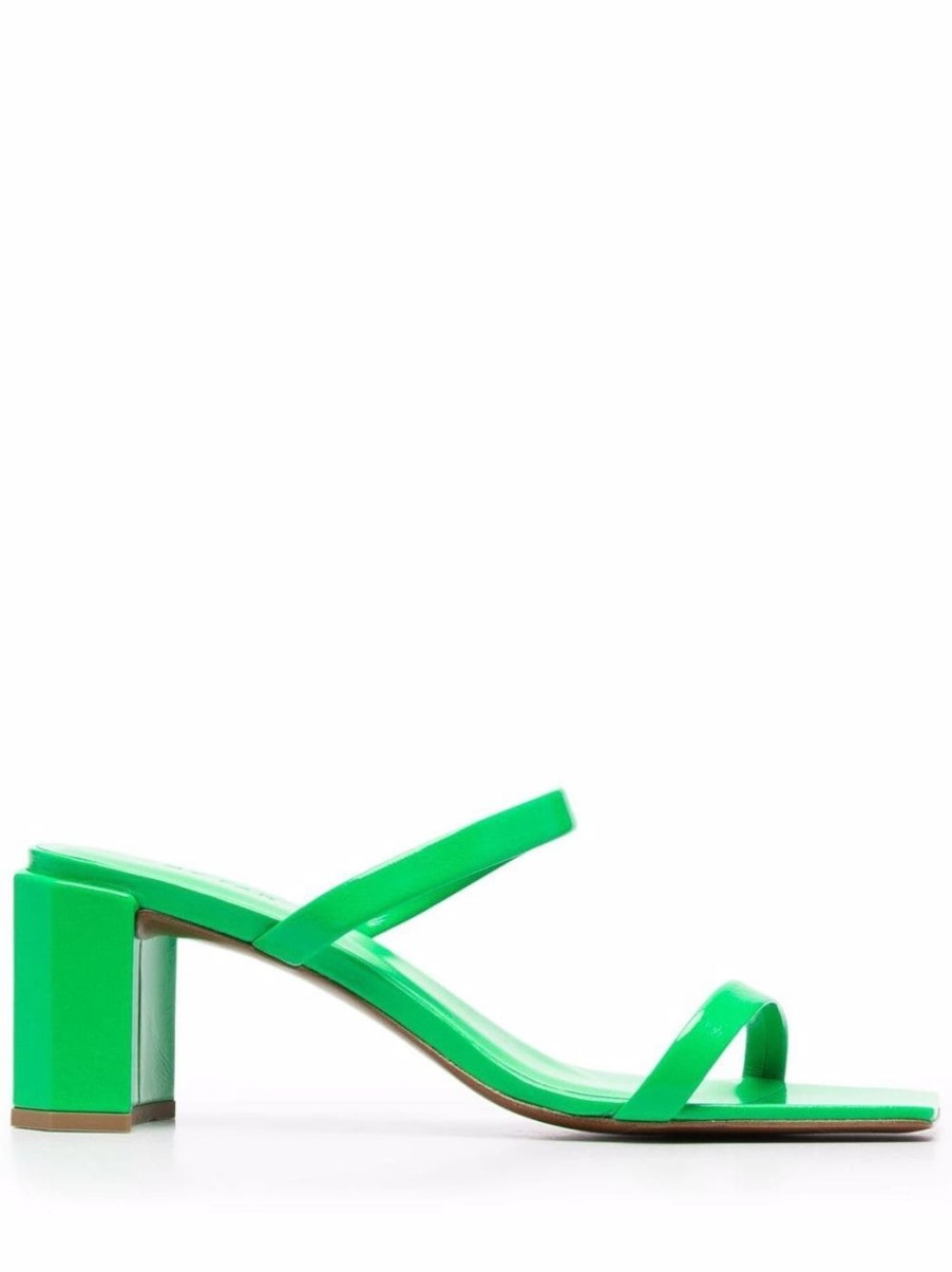 Damen BY FAR Mules Hoch | Gruner Mule "Tanya"