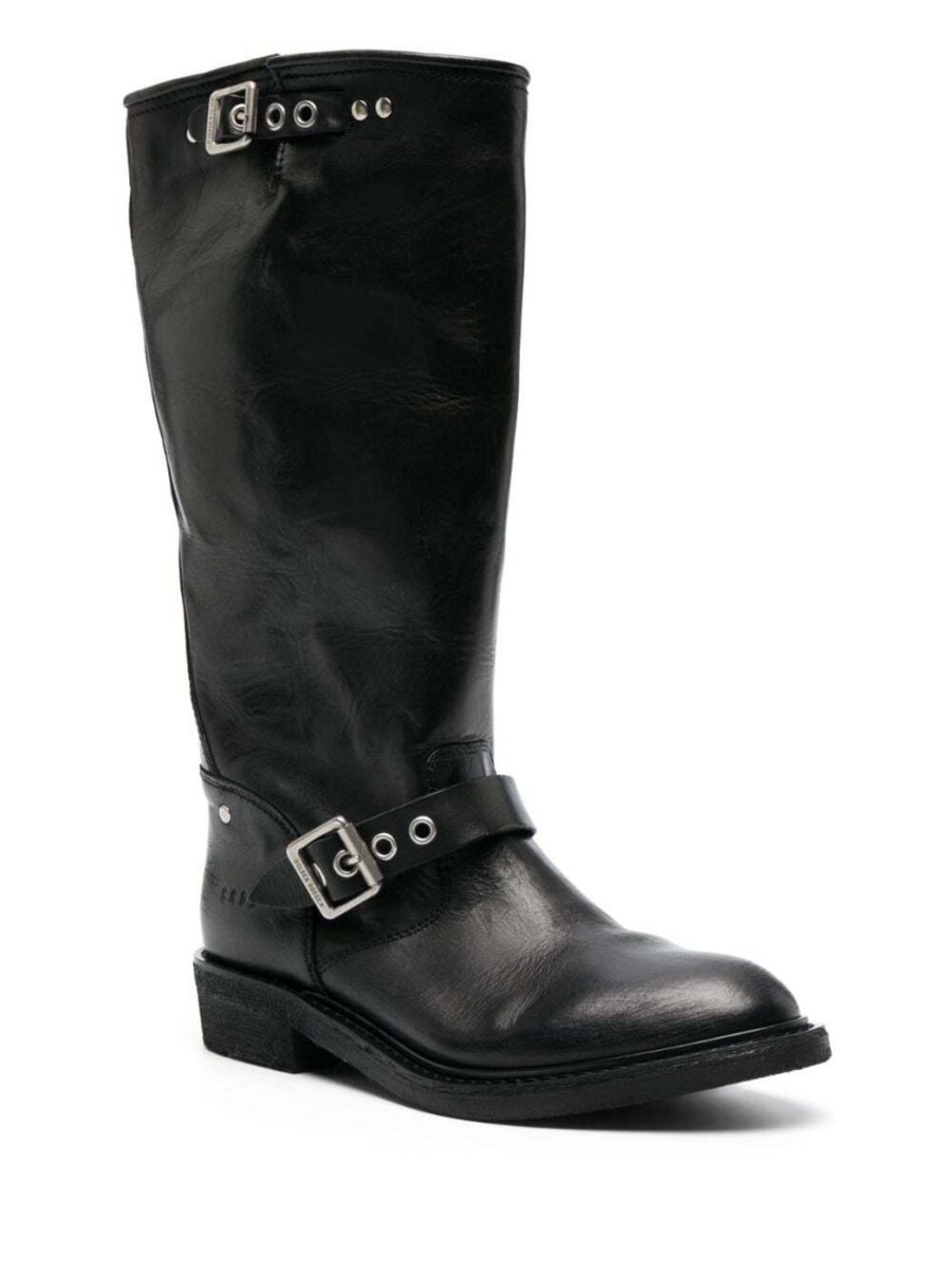 Damen GOLDEN GOOSE DELUXE BRAND Bikerboots | Hoher Bikerstiefel