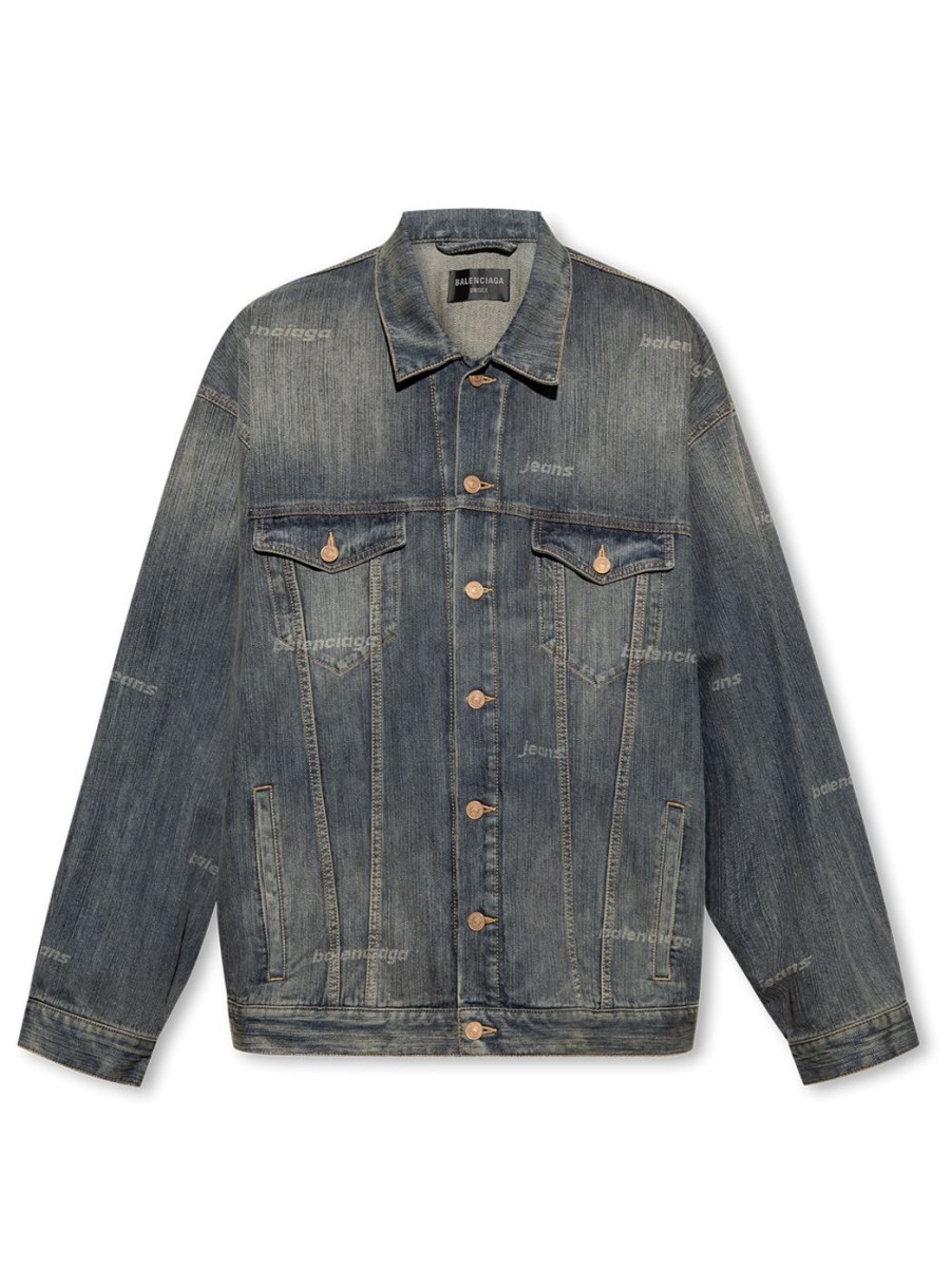 Herren BALENCIAGA Jacken & Westen | Ring Denim Jacke