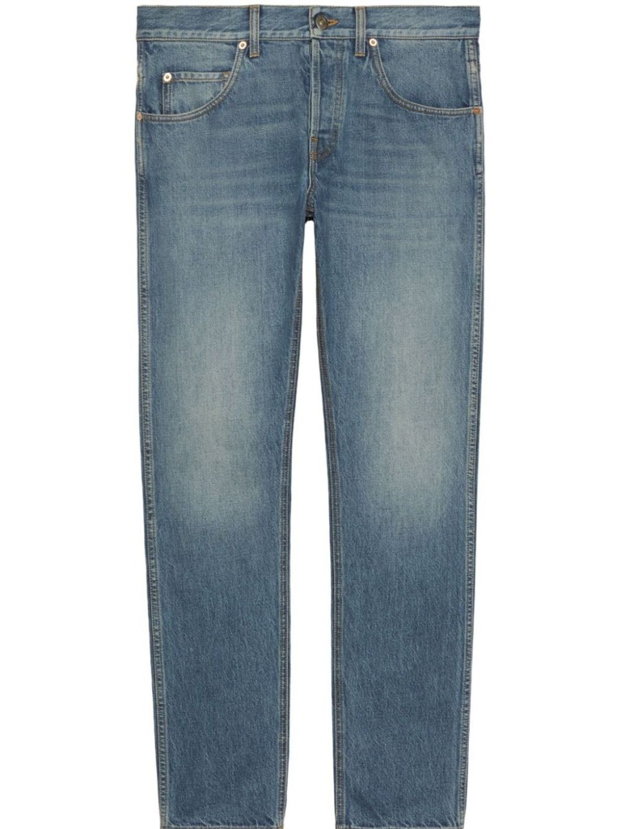 Herren GUCCI Denim | Tapered-Jeans Mit Waschung