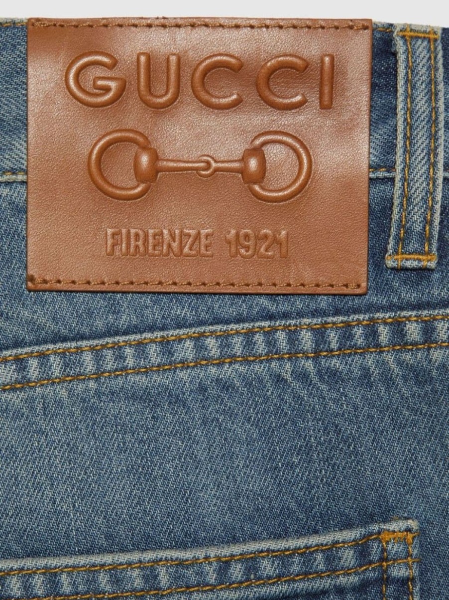 Herren GUCCI Denim | Tapered-Jeans Mit Waschung