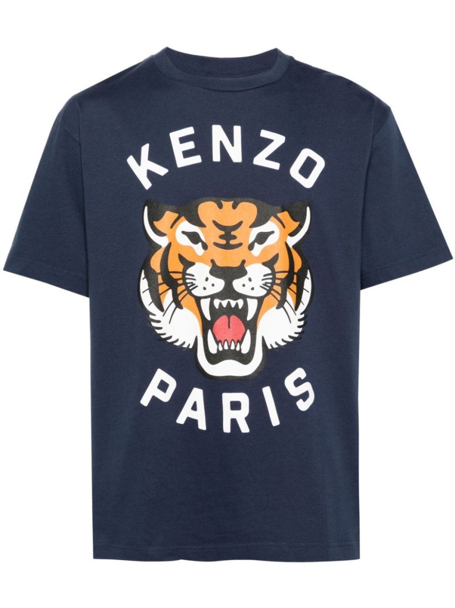 Herren KENZO T-Shirts & Polo-Shirts | Lucky Tiger Oversize T-Shirt