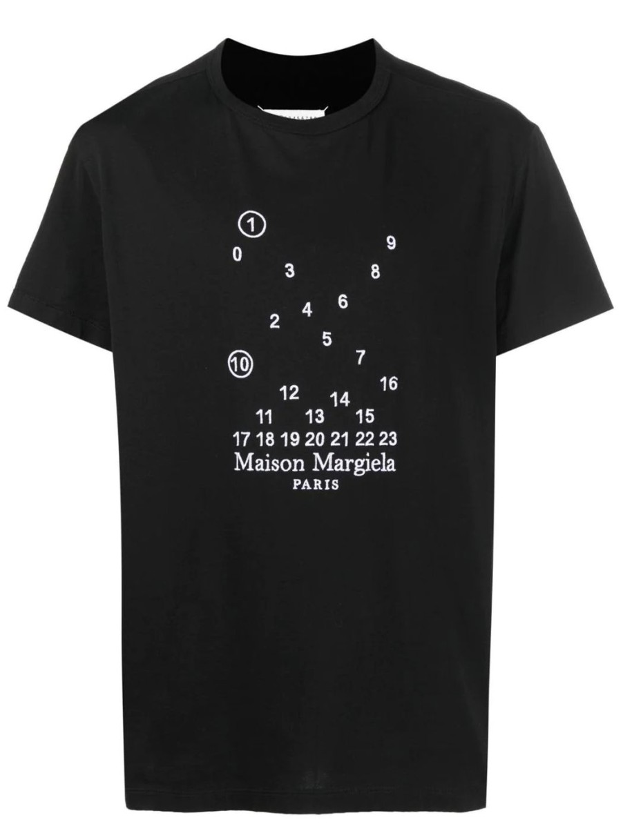 Herren MAISON MARGIELA T-Shirts & Polo-Shirts | T-Shirt Mit Logo-Print