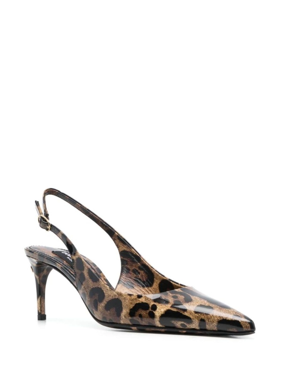 Damen DOLCE & GABBANA Slingbacks | Slingback 60Mm Mit Leo-Print