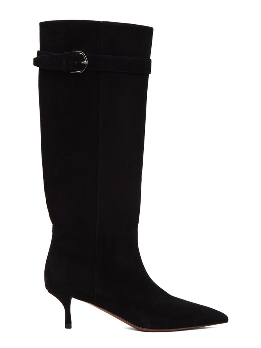 Damen ALAÏA Stiefel | Wildleder Stiefel 55 Mm