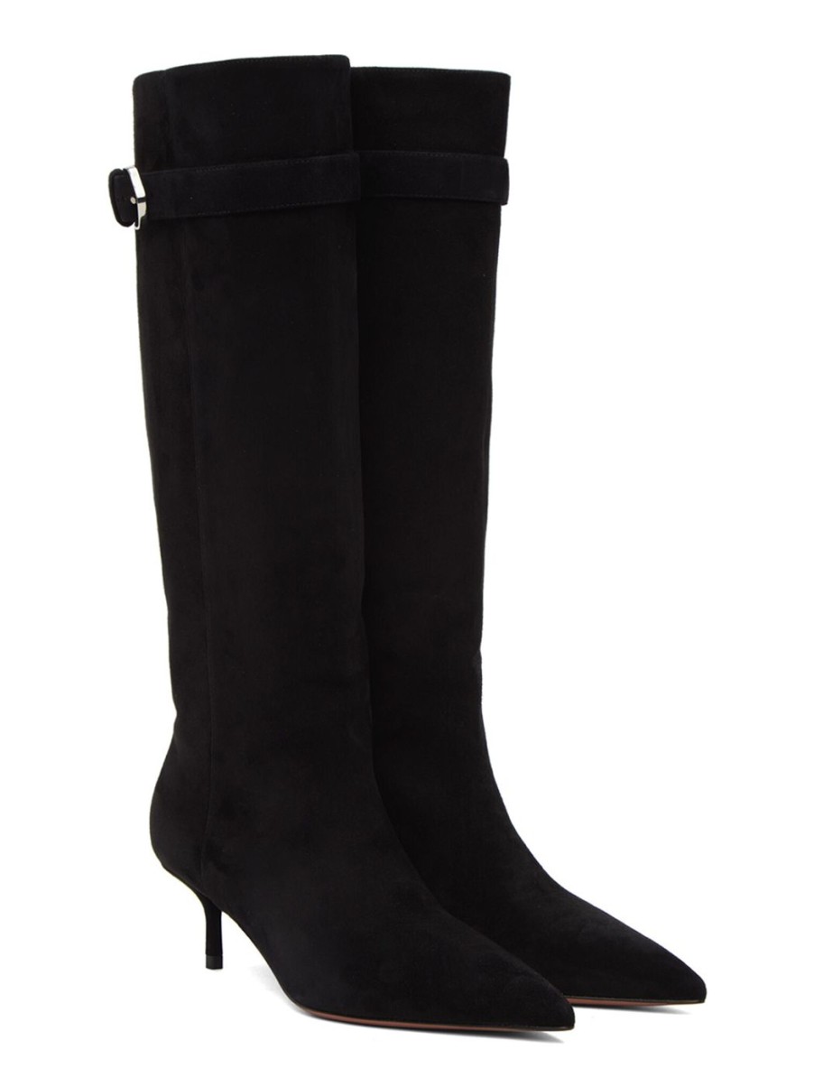 Damen ALAÏA Stiefel | Wildleder Stiefel 55 Mm